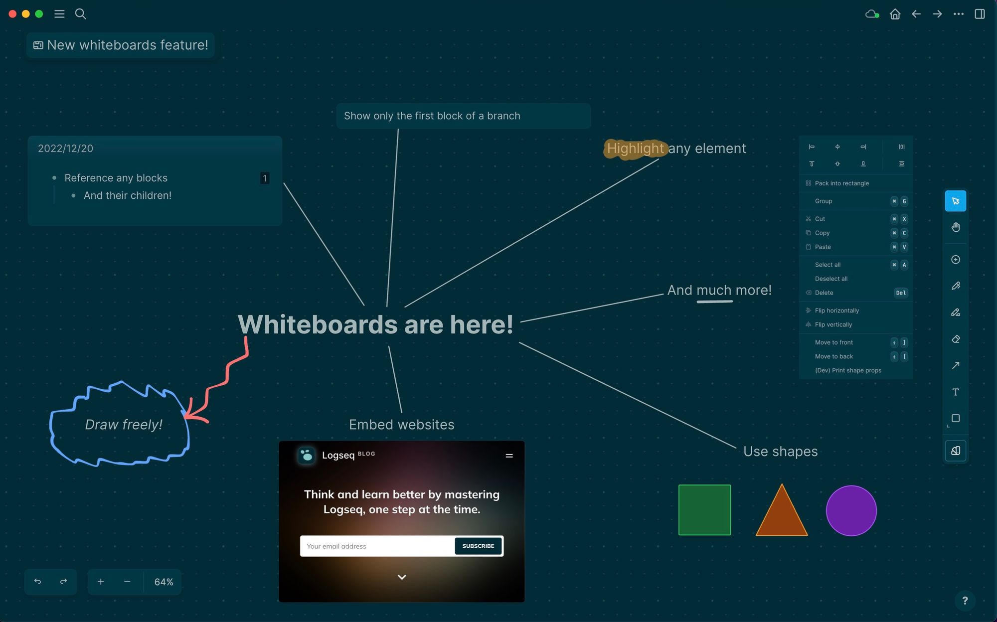 Whiteboards and Live Queries for Everybody! [0.9.1 Update]