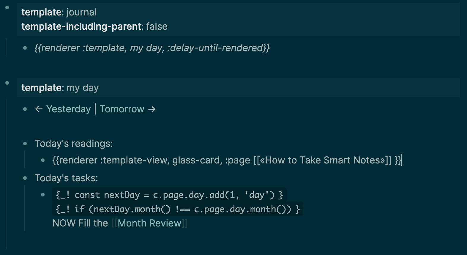 How to Set Up an Automated Daily Template in Logseq