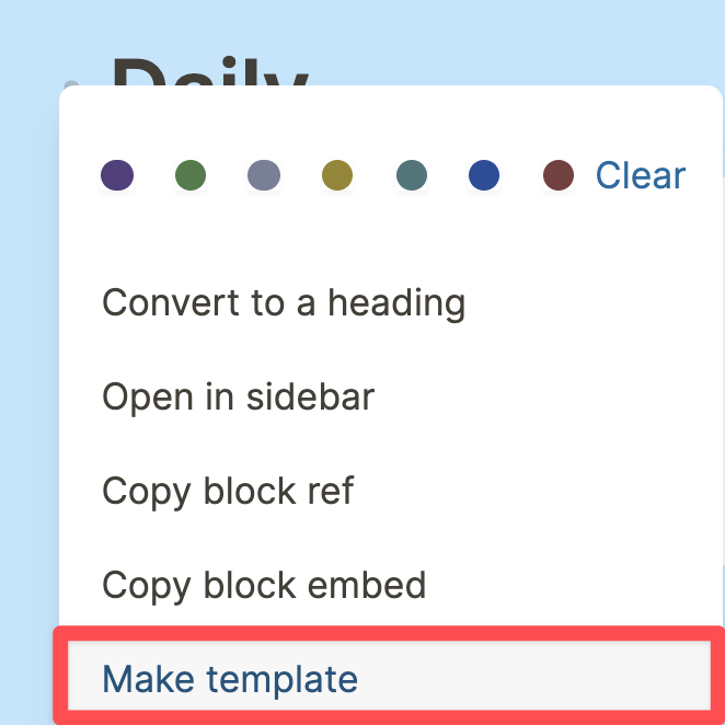 How to Set Up an Automated Daily Template in Logseq